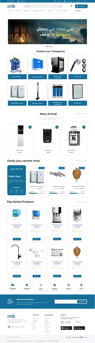 E-Commerce Home Page Design branding figma ui website