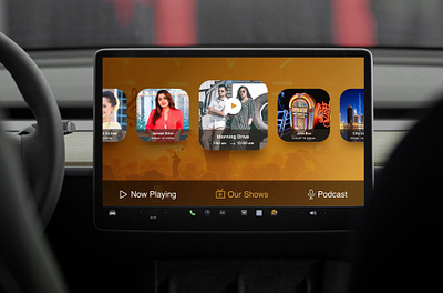 Gold4 FM - CarPlay UI Concept color theory prototype uiux uiux design user experience