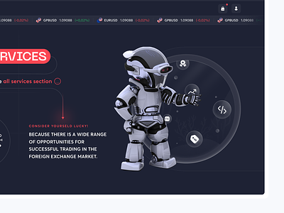 ☄️ SOME COOL ARCHIVE design details landing robot trading ui ux