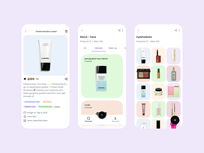 Beauty shelf mobile app | web platform android application beauty cosmetics fashion girls glamour illustration ios makeup mobile app pastel responsive design selfcare skincare ui uiux ux web application web platform