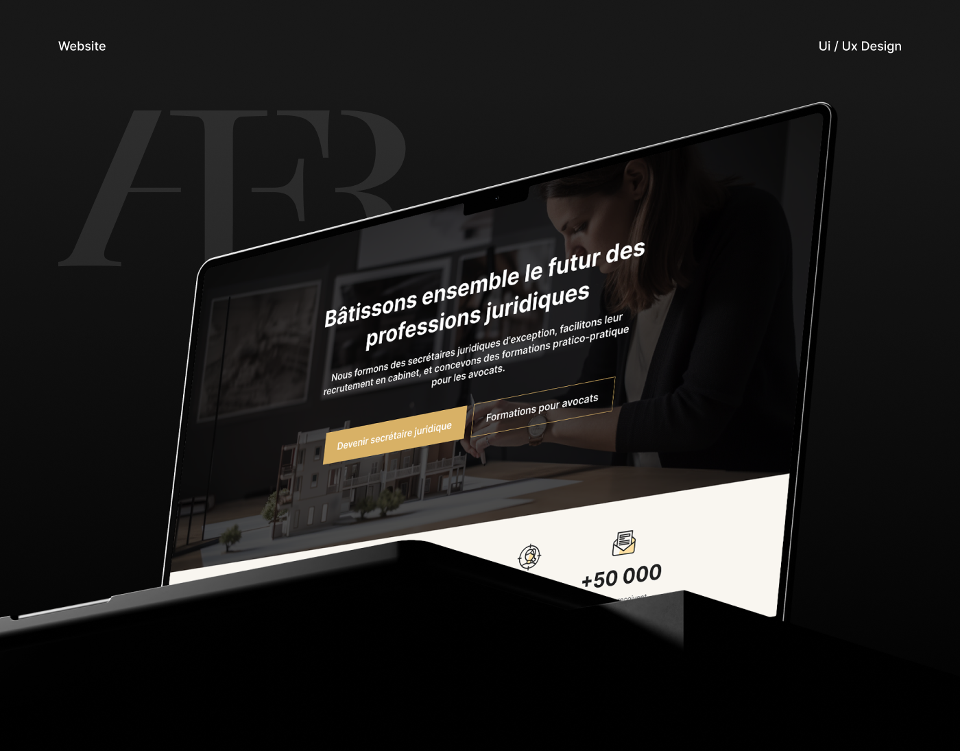 AJFR | Legal Assistance Training Recruitment hrplatform landing page law website legal website recruitment ui ux web design