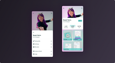 Daily UI #006 User Profile app artwork dailyui graphic design productdesign ui uiux userprofile