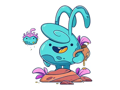 Gatherer animation art cartoon character character design concept art cute cute character design drawing game design graphic design illustration illustrator kawaii motion graphics process sketch ui vector
