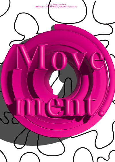 "Movement", Poster #4 graphic design