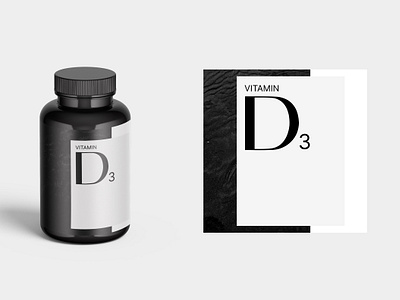 Vitamin Packaging Design brand identity branding creative packaging graphic design health health focused label design minimalist stylish trendy ui