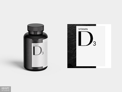 Vitamin Packaging Design brand identity branding creative packaging graphic design health health focused label design minimalist stylish trendy ui