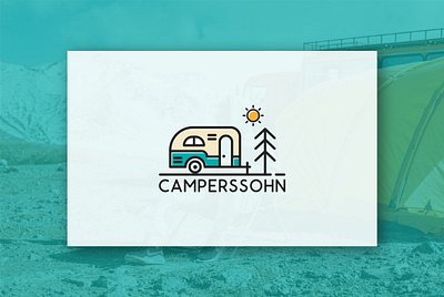 Camperssohn camp logo design graphic design logo minimal