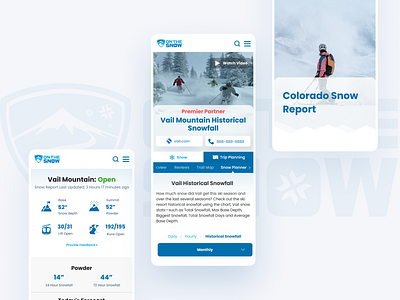 On the Snow's Dynamic Platform b2b blue branding clean design desktop design ecommerce forecast platform redesign ski ski resort snow ui ui ux ux uxui weather webdesign website white