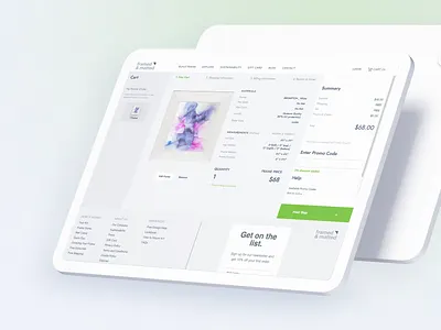 Framed and Matted's Digital Transformation branding clean design design desktop design ecommerce flat design frames green modern style online store shop ui uiux ux web design web development webdesign white