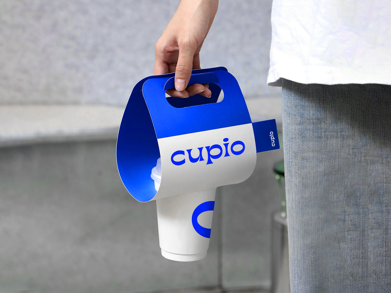 Cupio Coffee Shop - Brand Identity blue white brand identity design cafe coffee coffee brand logo coffee shop branding cupio logo logodesign modern restaurant branding typographic typographic logo