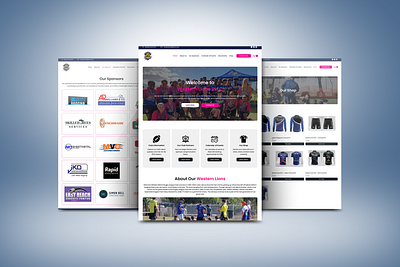 Modern Sport E-commerce⎪Western Lions RLFC graphic design sport ui web designer