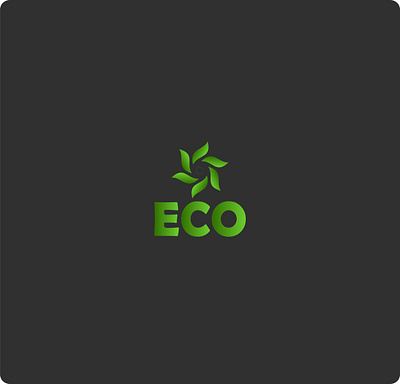 Eco Logo branding design graphic design illustration logo typography vector