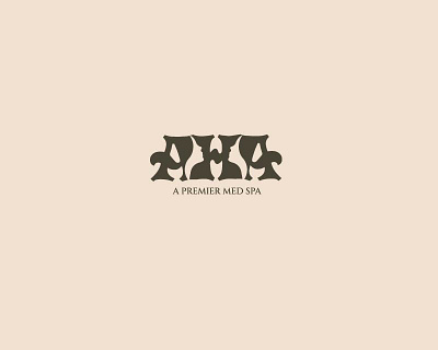 AHA SPA branding graphic design logo spa