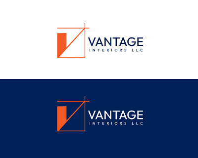 vantage interior branding graphic design interior logo