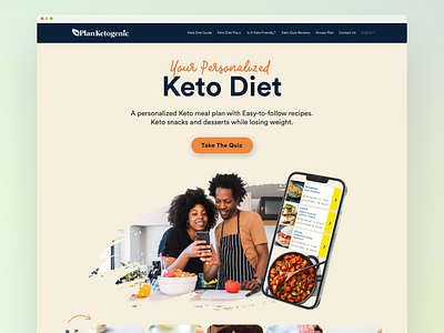 Keto Diet Platform design desktop diet food homepage keto keto design keto platform lyfestyle platform ui uxui web design