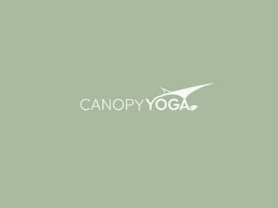 canopy yoga branding graphic design logo meditation wellness yoga