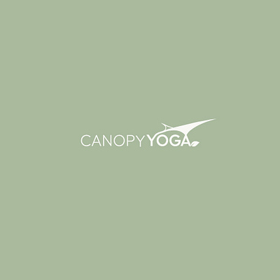 canopy yoga branding graphic design logo meditation wellness yoga