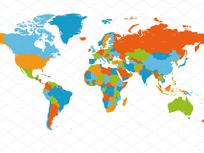 World map. High detailed blank by Petr Polák on Dribbble