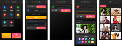 All Video Downloader App UI