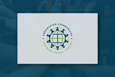 Empowering Communities community globe logo logo design minimal