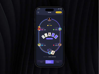 Poker App Design - Concept app app design application design design game graphic design graphics design illustration live logo online poker poker ui ux vector website design