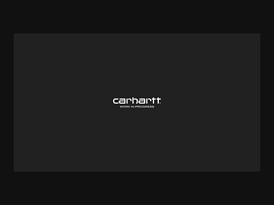 Carhartt WIP Editorial carhartt clean clothing fashion grid layout lookbook minimal pitch deck presentation streetwear typography ui white space