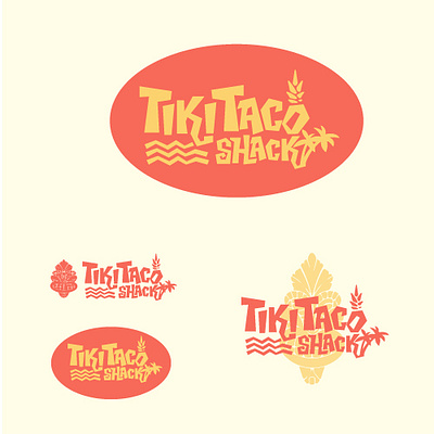 TIKITACO beach branding graphic design logo tropical