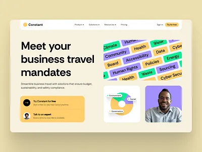 Landing page saas