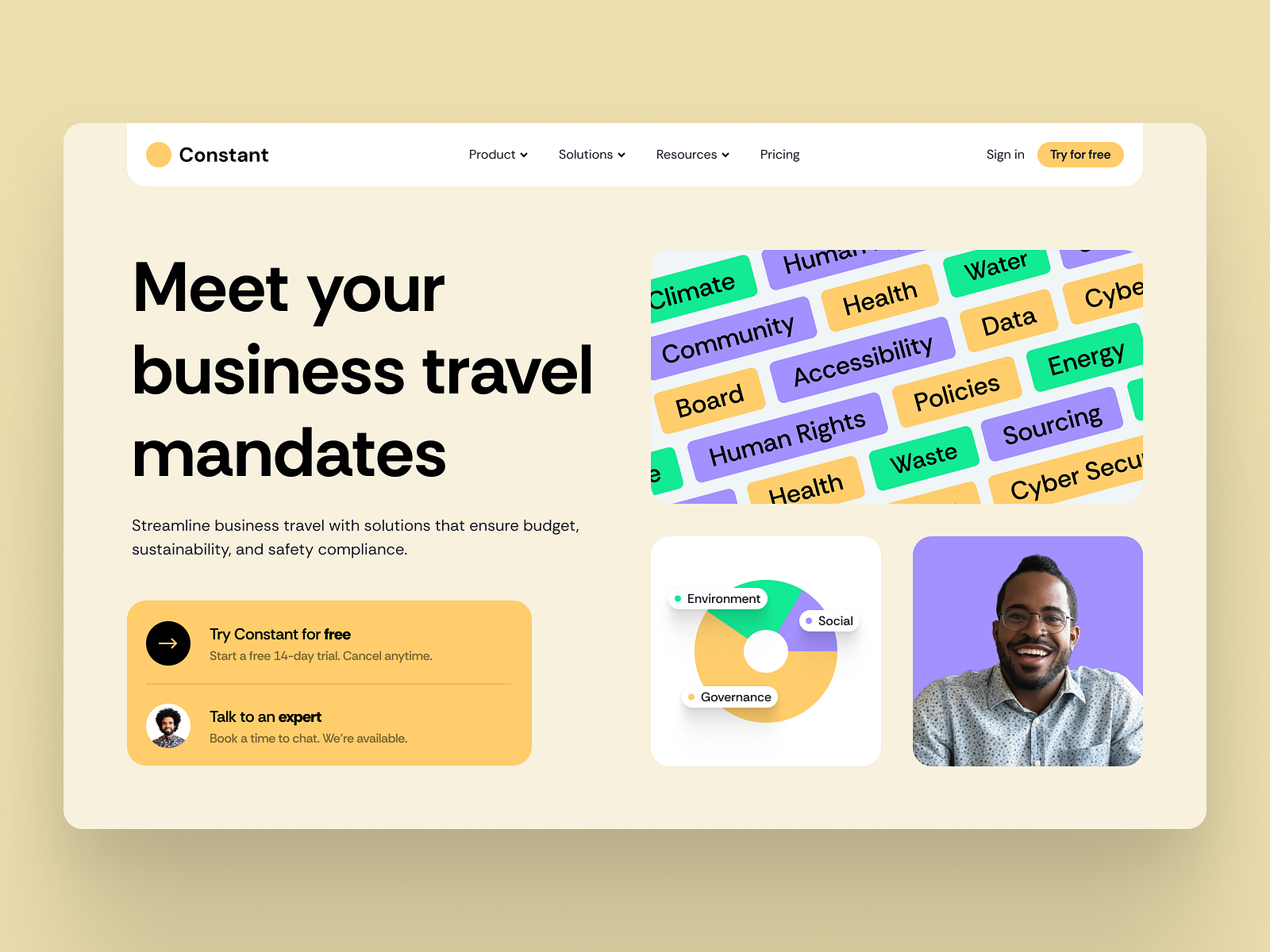 Landing page by Kyle Anthony Miller for Brass Hands on Dribbble