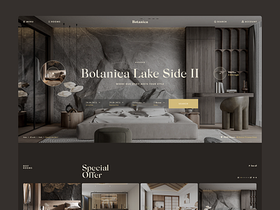 Botanica Lake Side II design ui ux web site