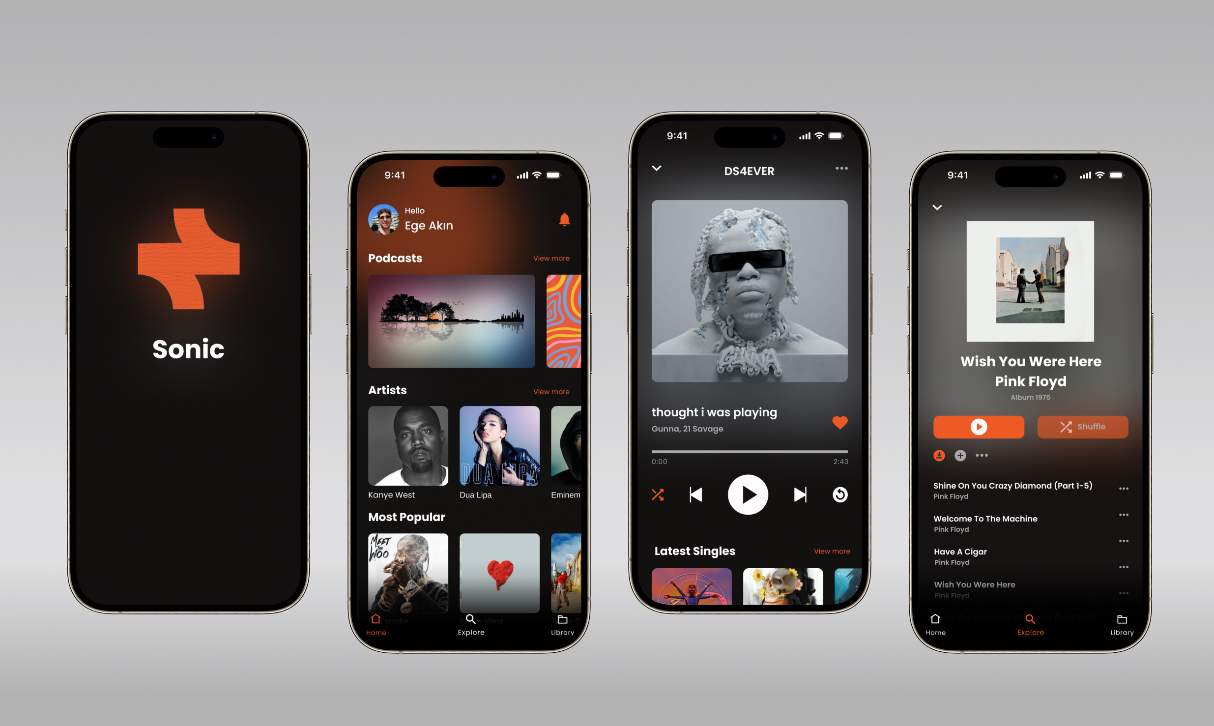 Music App Design Mobile App app design graphic design logo ui ux