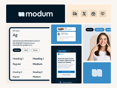 Modum DS-Crafting a seamless design ecosystem for Sanitas app blue components design system healthcare inspiration ui ux web