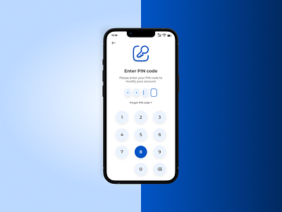 Pin code mobile screen | Daily UI challenge #21 app log in mobile screen pin code secure ui