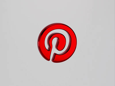 Pinterest Logo 3d animation b3d blender design illustration logo logoanimation pinterest render