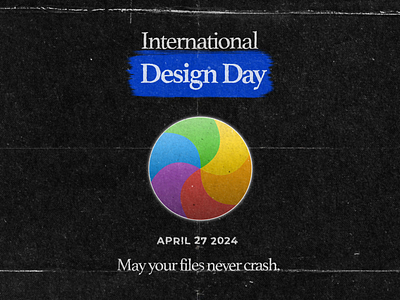 International Design Day ✨ - Crash after crash day design effects gif graphic illustration international lettering mac mograph motion newpaper pinwheel posterize quick texture time type