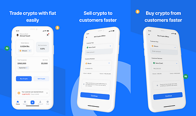 Web 3 Mobile Application - Cryptocurrency to Fiat all branding design figma mobile design product design ui ui deisgn user experience user research ux ux design