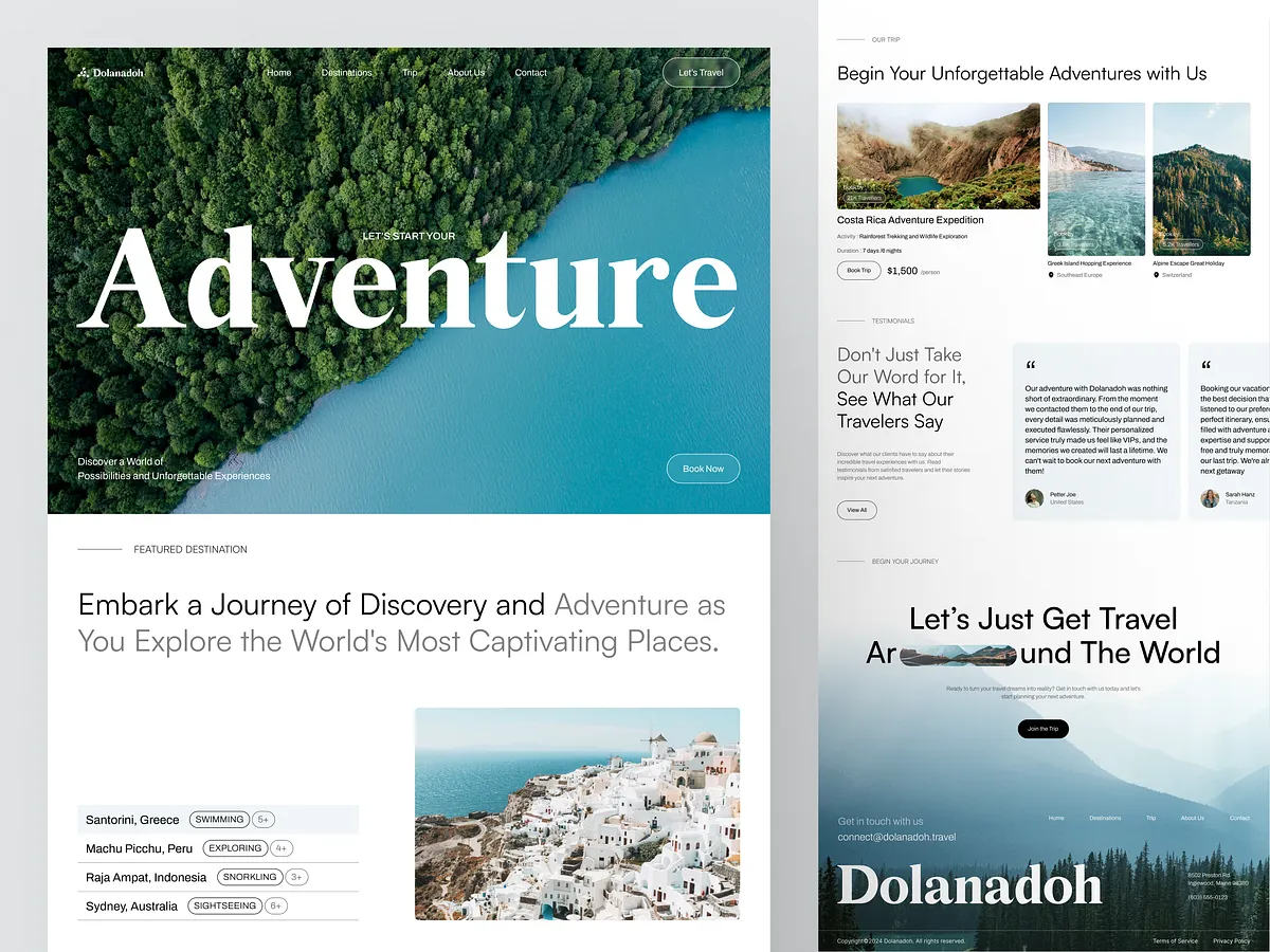 Browse thousands of Travel Page images for design inspiration | Dribbble