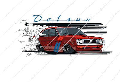 Classic Datsun Design graphic design illustration sketching