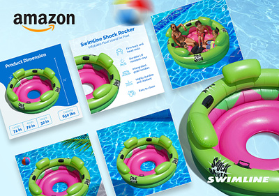 Amazon Product Listing Design amazon amazon product listing amazon product listing design floater graphic design listing design logo design summer swimming