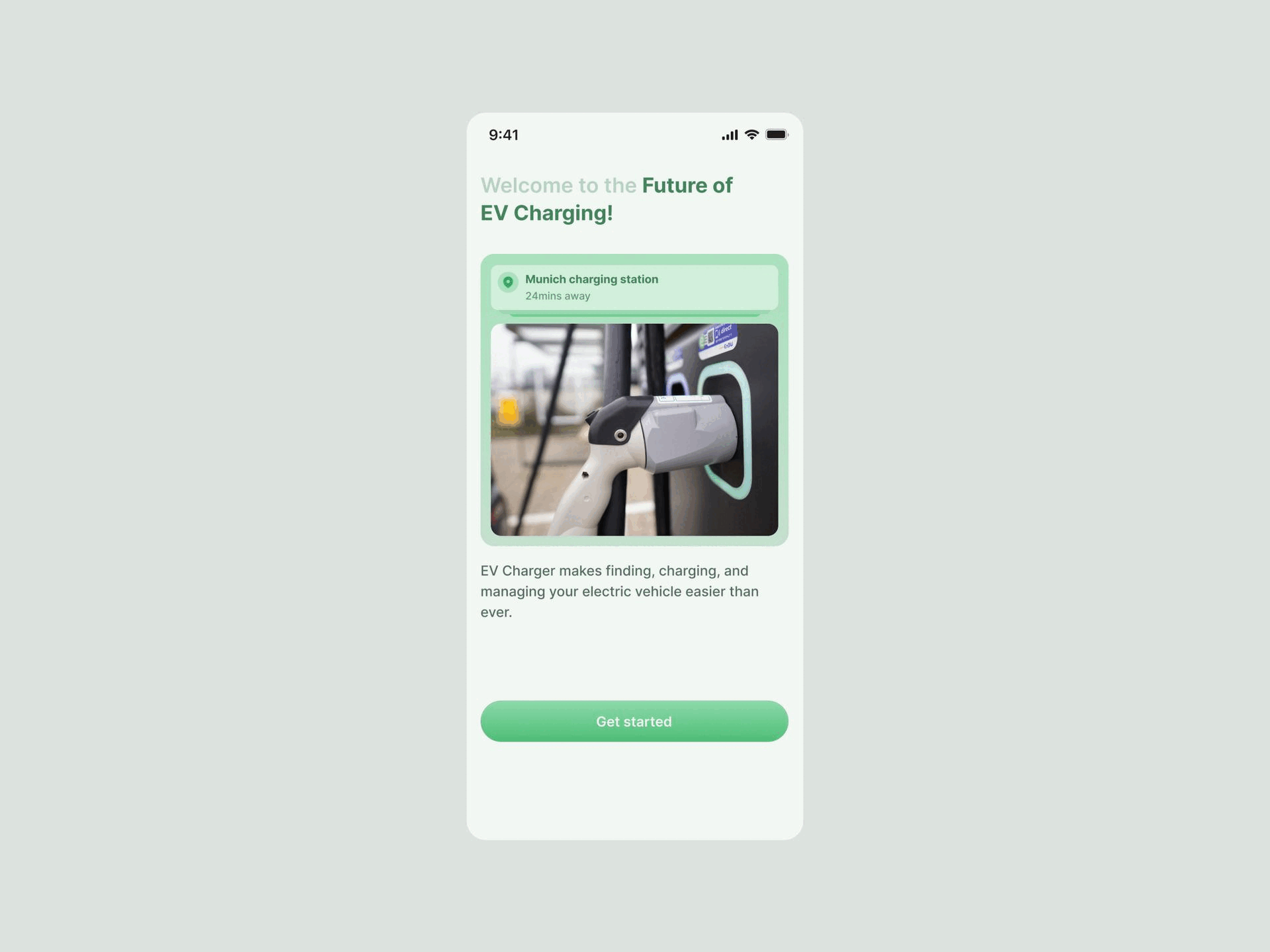 EV Charging Stations design mobile app ui
