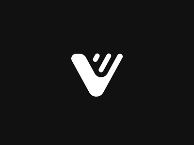 V branding identity logo mark monogram negative space symbol visual identity