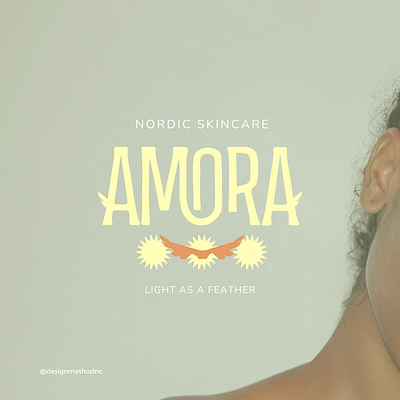 Skincare Branding: Amora Nordic Skincare amora beauty brand branding moody modern nordic skincare skincare branding skincare logo