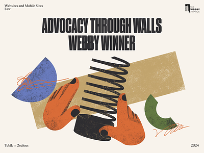 Advocacy Through Walls. Webby Winner 2024 design graphic design illustration interface ui user experience ux web design