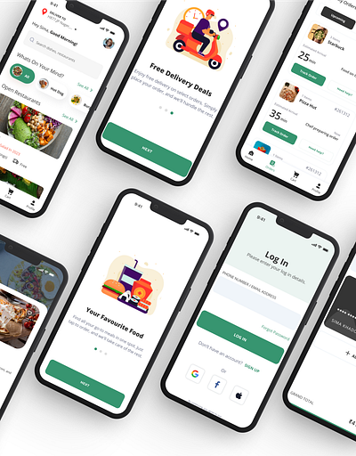 Foodie (Food delivery app case study) 3d app app design branding case study design food icon illustration logo motion graphics typography ui ui design ux