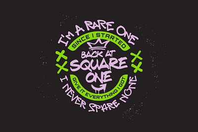 RARE ONE badge badges chris webby graffiti graphic design hip hop logo lyrics rap lyrics rap music typography