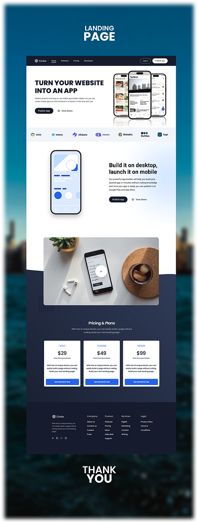 SaaS Landing Page design e commerce landing page saas ui ux