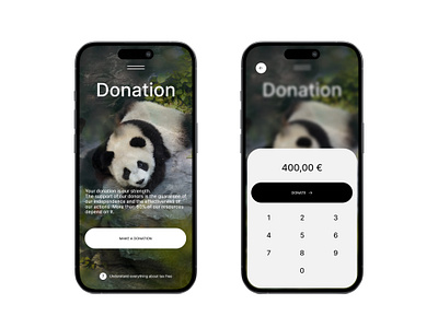 Donation - Exploration Mobile Screens donation layout mobile mobile design ui ux