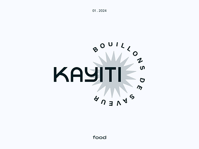logo . kayiti broth color cultural exotic flavorful broth food food lover logo logotype soup sun taste