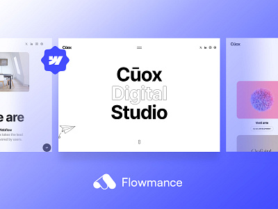 Excited to introduce Cūox, the ultimate Agency Webflow template agency template design template ui webflow webflow template webflowtemplate websitedesign