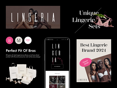 Lingeria | Online Lingerie Store Website e shop lingerie store online store prototype shop ui design uiux ux design website
